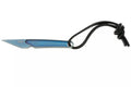 Couteau de cou CRKT HangTi 7065.CR manche 8,9cm en titanium bleu + étui