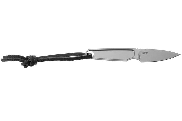 Couteau de cou CRKT HangTi 7066.CR manche 10,2cm en titanium + étui