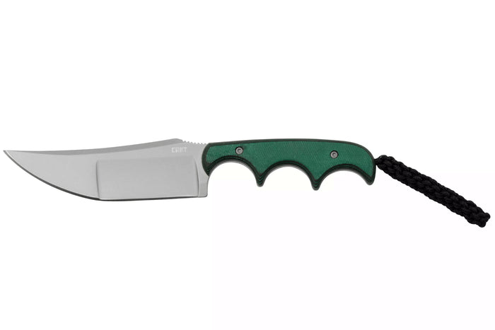 Couteau de cou CRKT Minimalist 2394 lame katana 9cm manche micarta + étui