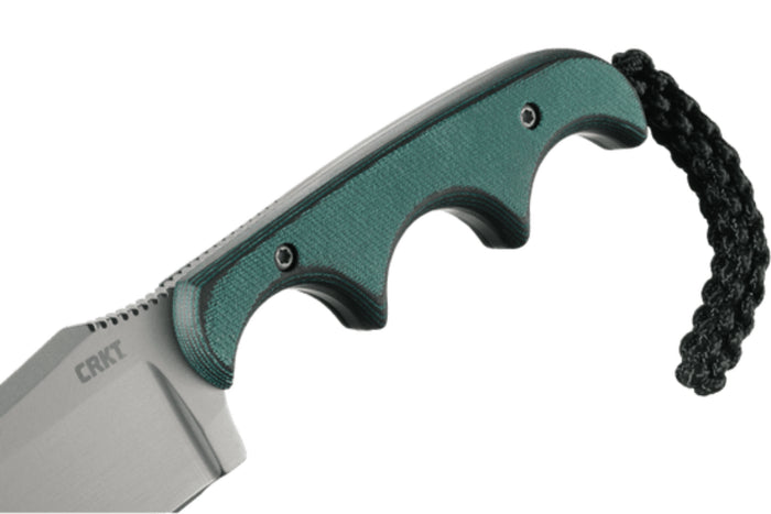 Couteau de cou CRKT Minimalist 2394 lame katana 9cm manche micarta + étui