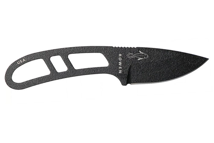 Couteau de cou Esee Candiru CAN-BE lame acier carbone 5,1cm manche ajouré en acier + étui