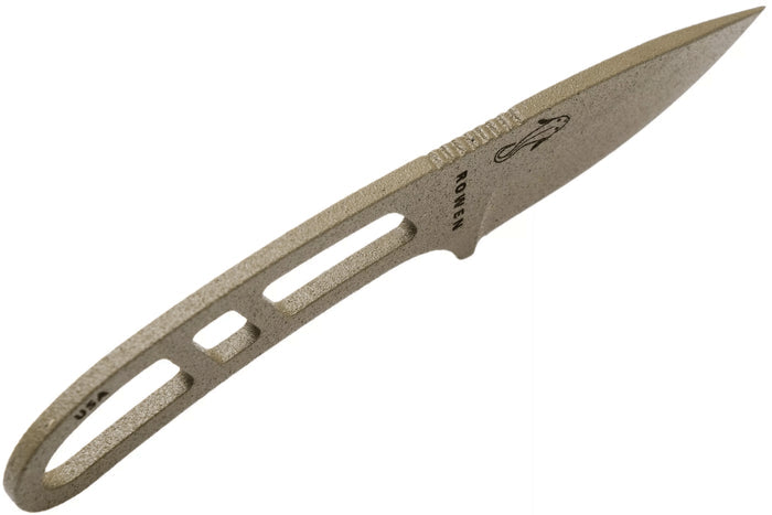 Couteau de cou Esee Candiru Dark Earth CAN-DE lame acier carbone 5,1cm manche ajouré en acier + étui