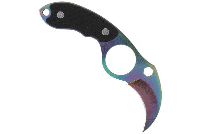 Couteau de cou karambit Herbertz 572904 lame 4cm manche G10 noir + étui