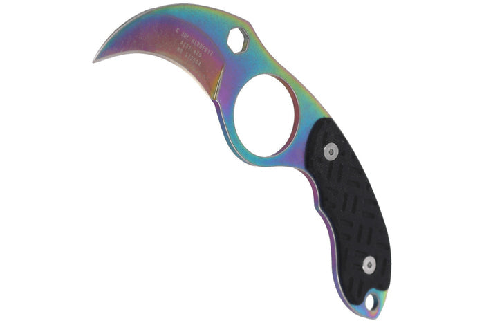 Couteau de cou karambit Herbertz 572904 lame 4cm manche G10 noir + étui