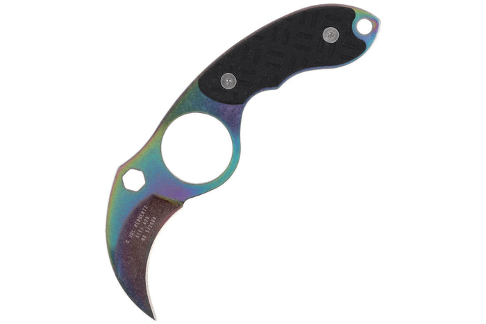 Couteau de cou karambit Herbertz 572904 lame 4cm manche G10 noir + étui