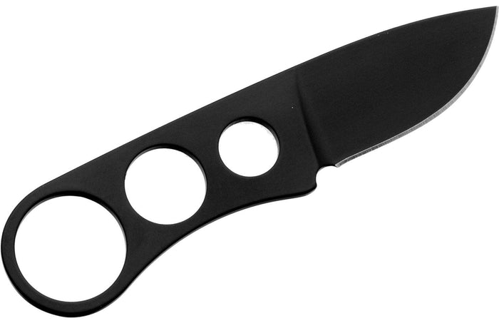 Couteau de cou Maserin 909.T lame 4,5cm manche ajouré en acier inox + étui