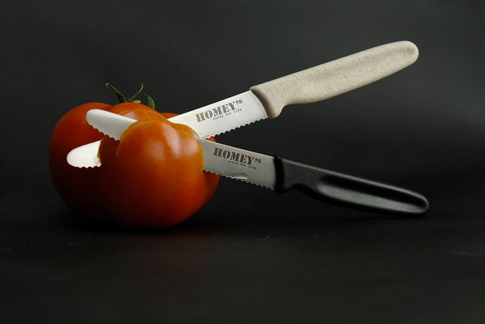 Couteau de cuisine universel Homey's Mölti SVART lame crantée 11cm