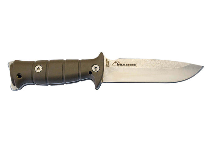 Couteau de survie Wildsteer Tarasco TAR0115 lame 13cm manche kraton coyote + étui Cordura