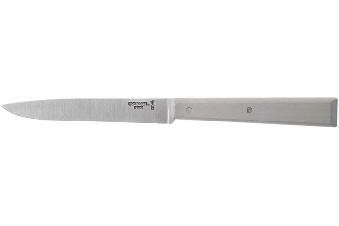 Couteau de table Opinel Bon Appétit Bois n°125 lame 11cm en inox manche en charme gris