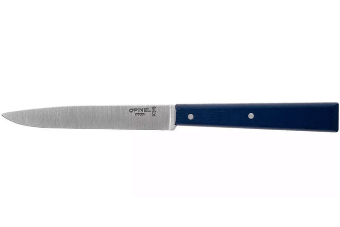 Couteau de table Opinel Bon Appétit Bois n°125 lame 11cm en inox manche en charme bleu marine