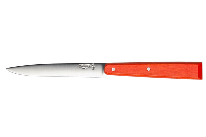 Couteau de table Opinel Bon Appétit Bois n°125 lame 11cm en inox manche en charme mandarine