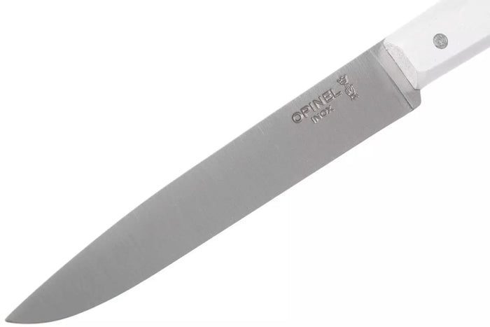 Couteau de table Opinel Bon Appétit Bois n°125 lame 11cm en inox manche en charme blanc