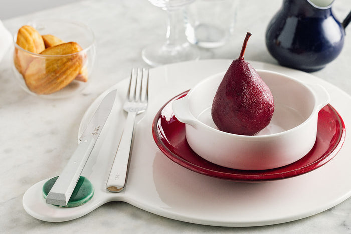 Couteau de table Opinel Bon Appétit Bois n°125 lame 11cm en inox manche en charme nuage