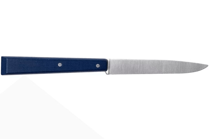 Couteau de table Opinel Bon Appétit Bois n°125 lame 11cm en inox manche en charme bleu marine