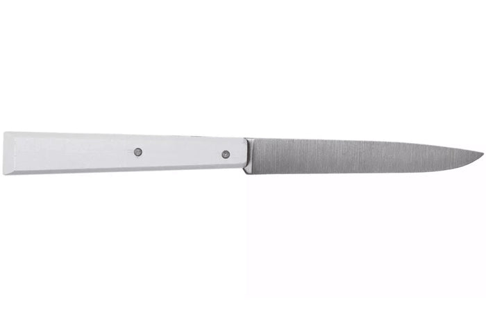 Couteau de table Opinel Bon Appétit Bois n°125 lame 11cm en inox manche en charme blanc
