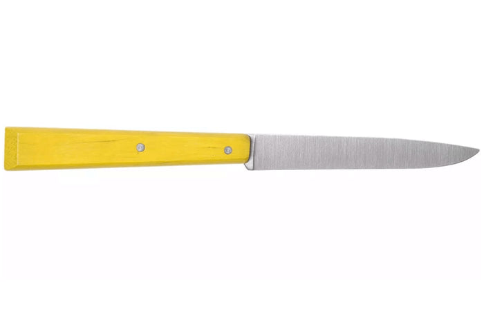 Couteau de table Opinel Bon Appétit Bois n°125 lame 11cm en inox manche en charme jaune