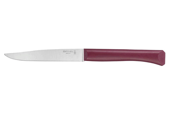 Couteau de table Opinel Bon Appétit + lame 11cm en inox manche en polymère grenat