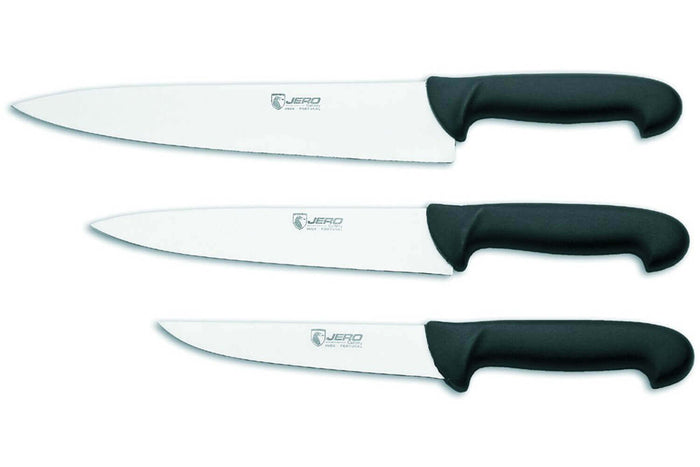 Couteau de tour/chef Jero Ecoline manche surmoulé noir 25cm