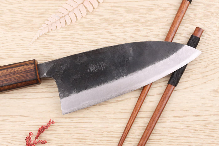 Couteau deba 13,5cm japonais artisanal Hidetsune BS2