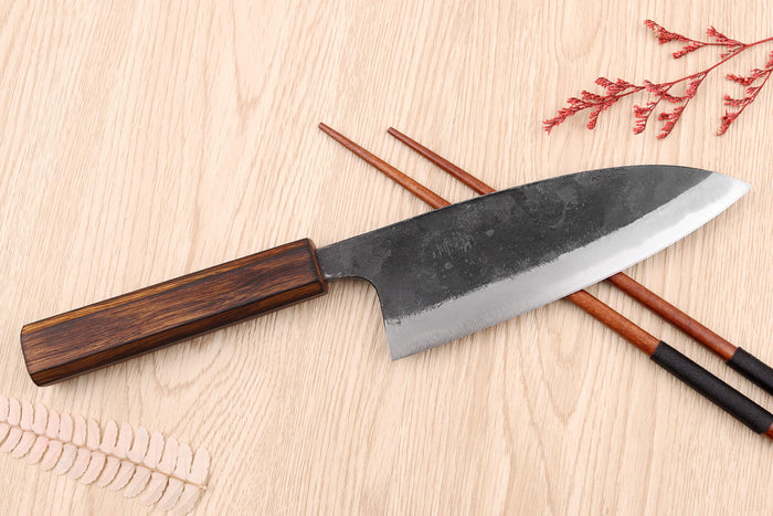 Couteau deba 15cm japonais artisanal Hidetsune BS2