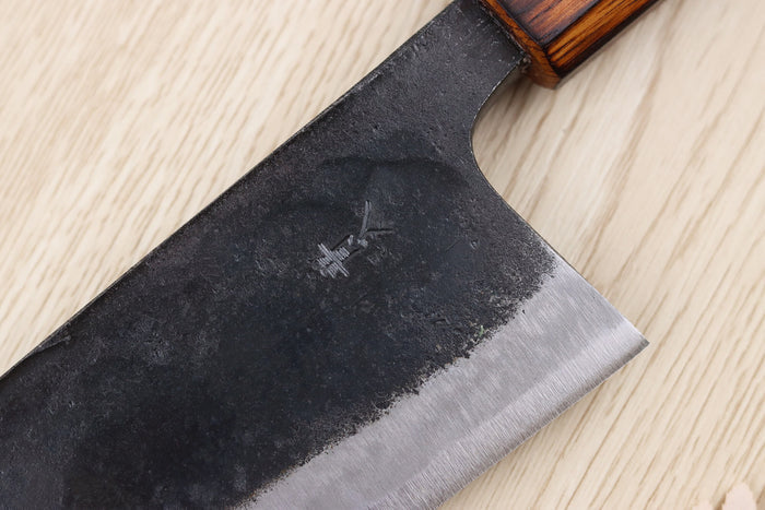 Couteau deba 18cm japonais artisanal Hidetsune BS2