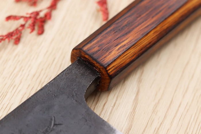 Couteau deba 18cm japonais artisanal Hidetsune BS2