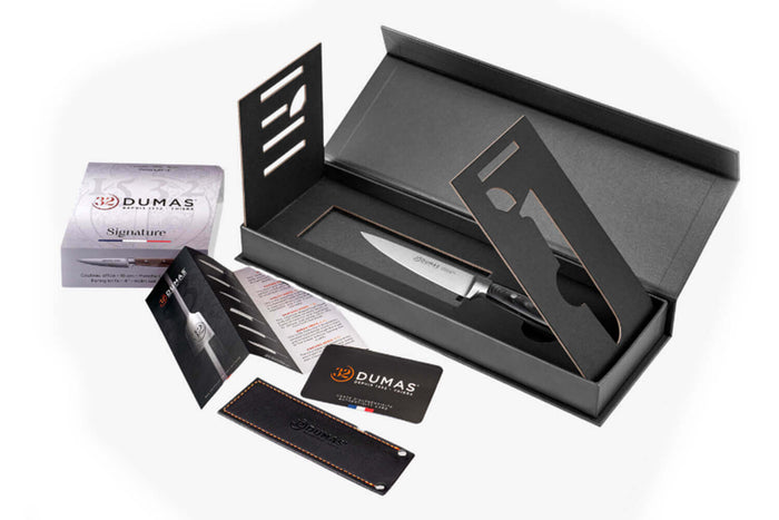 Couteau d'office 10cm 32 Dumas Signature manche en micarta