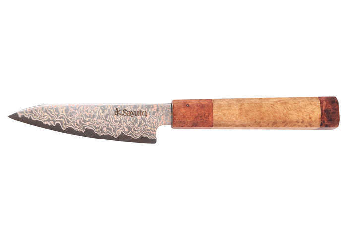 Couteau d'office 11cm Sayuto Érable Damas 12Cr