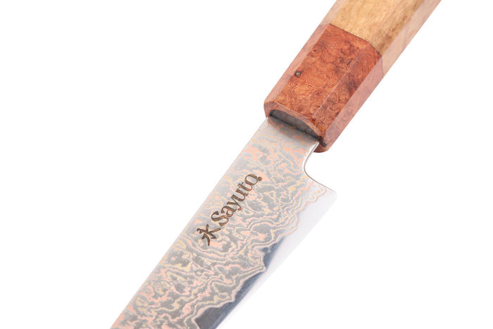 Couteau d'office 11cm Sayuto Érable Damas 12Cr