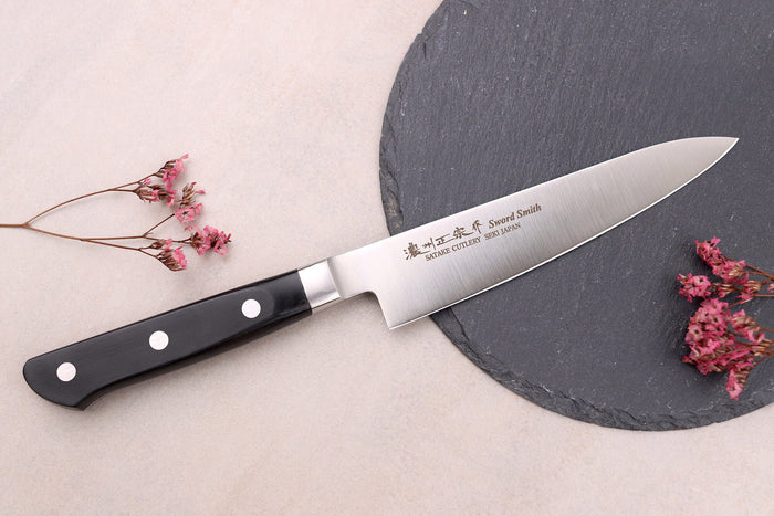 Couteau d'office 13,5cm japonais Satake Cutlery Black Pakkawood