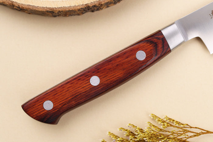 Couteau d'office 13,5cm japonais Satake Cutlery Brown Pakkawood