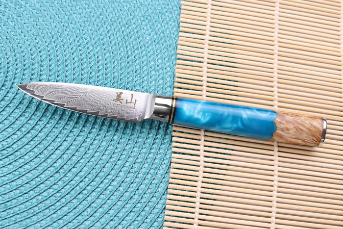 Couteau d'office 8cm Kutoyama damas Azur