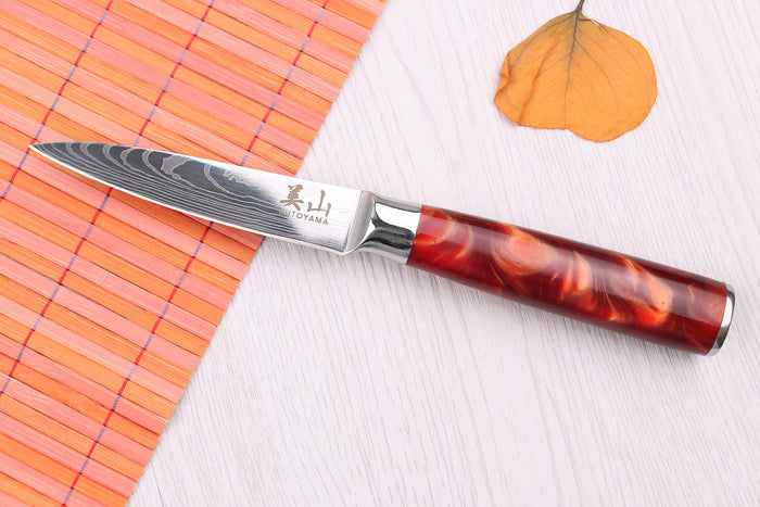 Couteau d'office 8cm Kutoyama Red Flame
