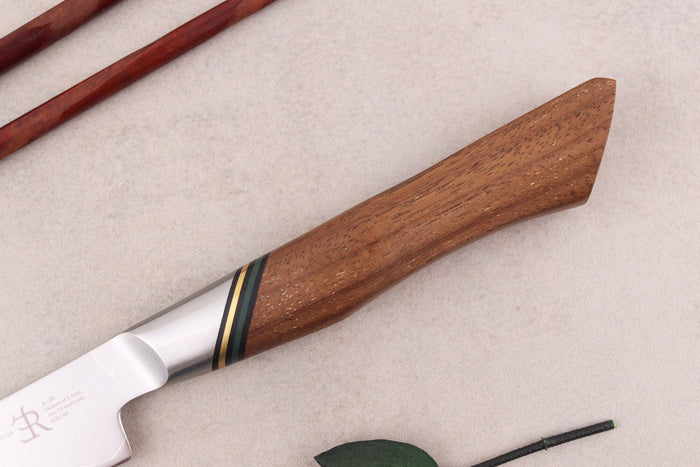 Couteau d'office 9cm Ryda Knives A-30 San Maï et manche en noyer