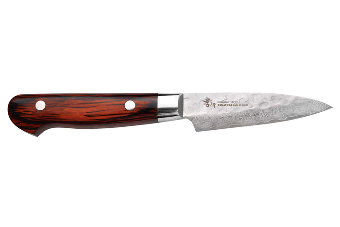 Couteau d'office japonais 8cm Sakai Takayuki Damascus Western 33 couches