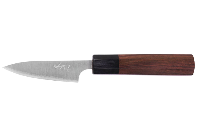 Couteau d'office japonais artisanal Shibata Koutetsu AS 8cm