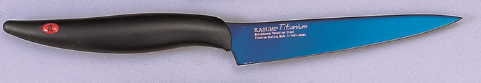 Couteau d'office Kasumi Titanium bleu lame 12cm