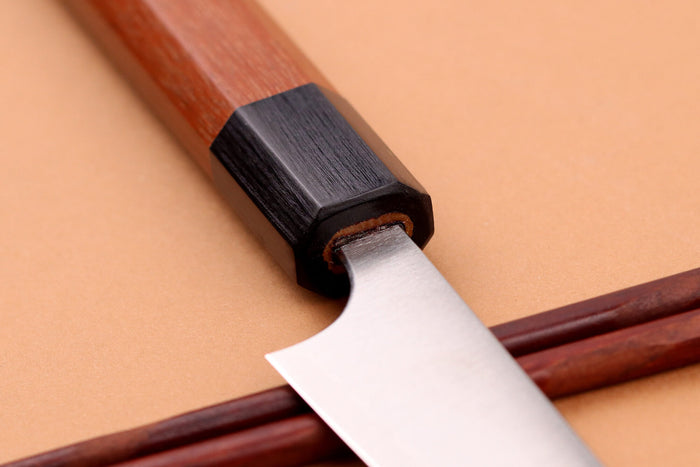 Couteau d'office kiritsuke japonais artisanal Shibata Koutetsu R2 8cm