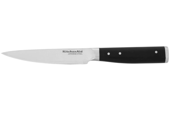Couteau d'office Kitchen Aid Gourmet lame acier japonais 11cm + étui de protection