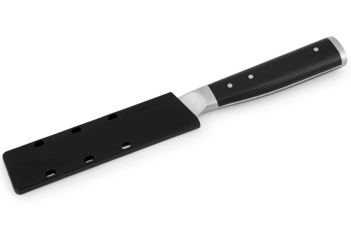 Couteau d'office Kitchen Aid Gourmet lame acier japonais 11cm + étui de protection
