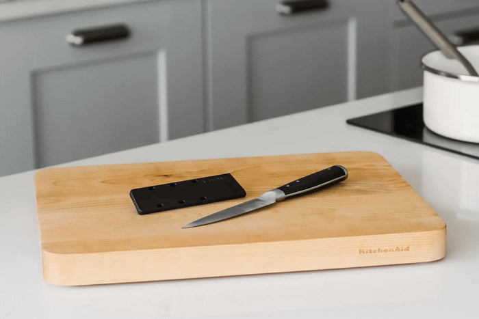 Couteau d'office Kitchen Aid Gourmet lame acier japonais 9cm + étui de protection