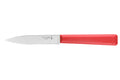 Couteau d'office Opinel Les Essentiels + n°313 lame 10cm crantée manche en polymère rouge
