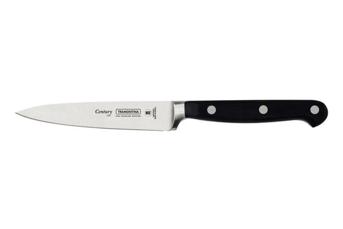 Couteau d'office Tramontina Century lame forgée 10cm manche polycarbonate noir