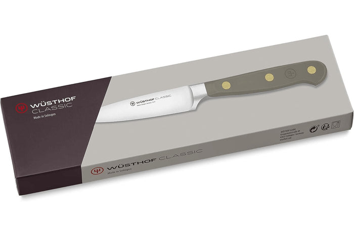 Couteau d'office Wusthof Classic Colour Velvet Oyster forgé lame 9cm