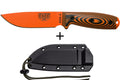 Couteau Esee 4 4POR-006 lame acier carbone orange 11,6cm manche G10 orange/noir + étui