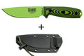 Couteau Esee 4 4PVG-007 lame carbone 11,6cm manche G10 vert et noir + étui