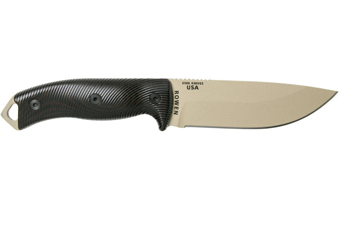 Couteau Esee 5 5PDT-004 lame carbone 13,2cm manche G10 noir/rouge + étui
