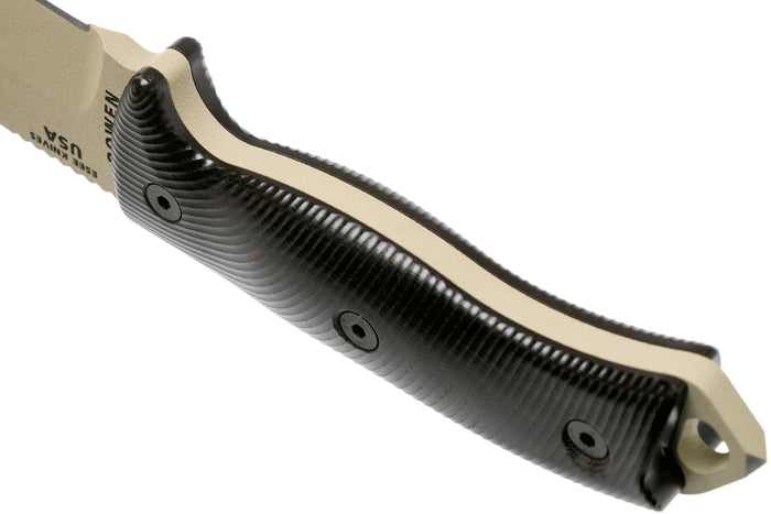 Couteau Esee 5 5PDT-004 lame carbone 13,2cm manche G10 noir/rouge + étui