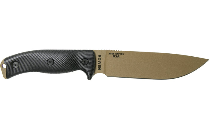 Couteau Esee 6 6PDE-001 lame acier carbone 16,5cm manche G10 noir + étui