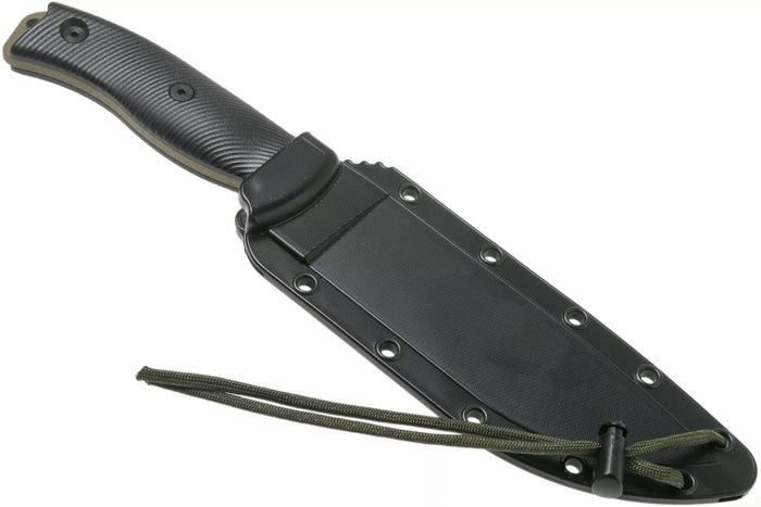 Couteau Esee 6 6PDE-001 lame acier carbone 16,5cm manche G10 noir + étui